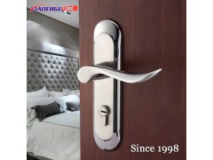 【双德】304欧标面板室内门锁具 爱玛卧室门锁 纯铜锁芯 十年质保
