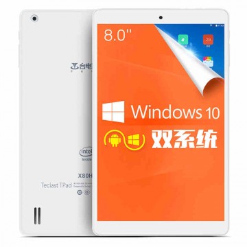 【官方授权 中关村独享终身电话服务】Teclast/台电 X80HD双系统 WIFI 32GB Win10/安卓4.4 系统平板电脑8英?肌韭蛱撞?送实用礼+【报价_图片_参数_评测】_华盛数码专营店